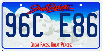 SD license plate 96CE86