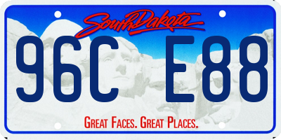 SD license plate 96CE88