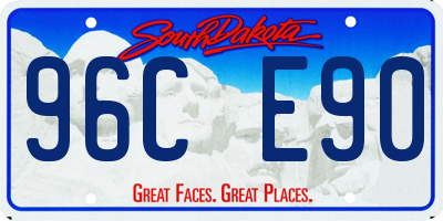 SD license plate 96CE90