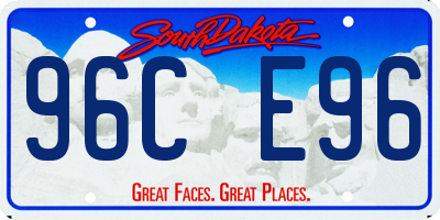 SD license plate 96CE96