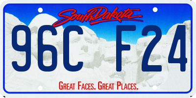 SD license plate 96CF24