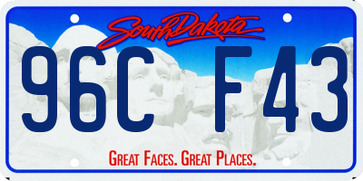 SD license plate 96CF43