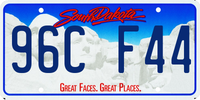 SD license plate 96CF44