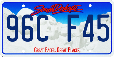 SD license plate 96CF45