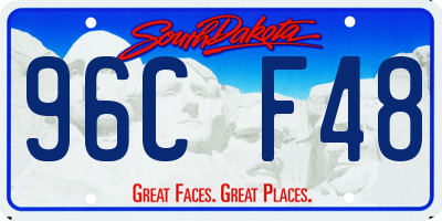 SD license plate 96CF48