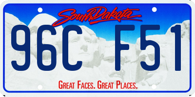 SD license plate 96CF51