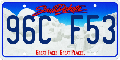 SD license plate 96CF53