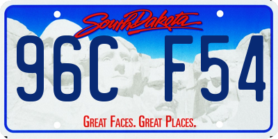SD license plate 96CF54