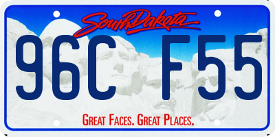SD license plate 96CF55