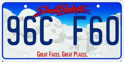 SD license plate 96CF60