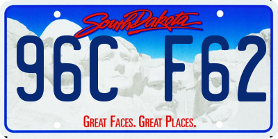 SD license plate 96CF62