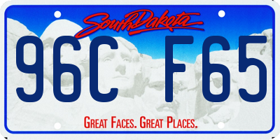 SD license plate 96CF65