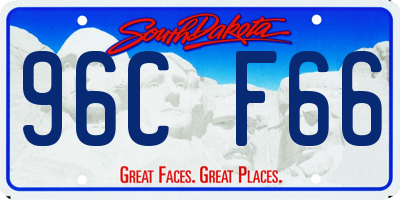 SD license plate 96CF66