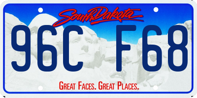 SD license plate 96CF68