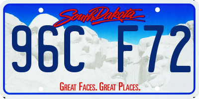 SD license plate 96CF72