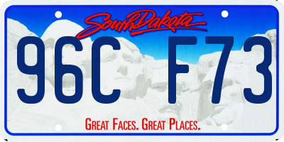 SD license plate 96CF73