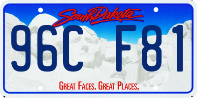 SD license plate 96CF81