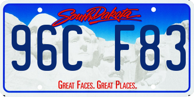 SD license plate 96CF83