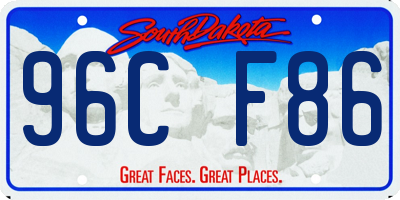 SD license plate 96CF86