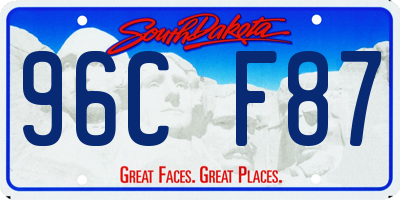 SD license plate 96CF87