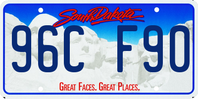 SD license plate 96CF90