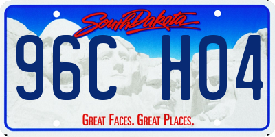 SD license plate 96CH04