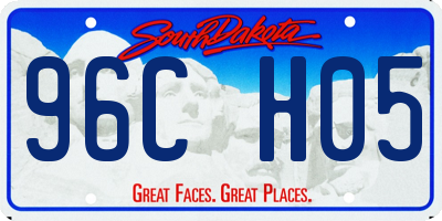 SD license plate 96CH05