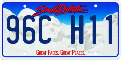 SD license plate 96CH11