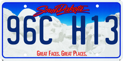 SD license plate 96CH13