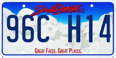 SD license plate 96CH14