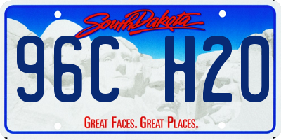 SD license plate 96CH20