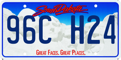 SD license plate 96CH24