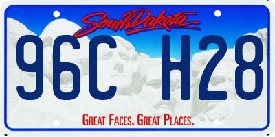 SD license plate 96CH28