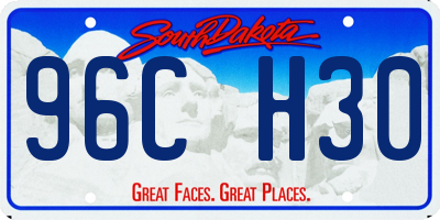 SD license plate 96CH30