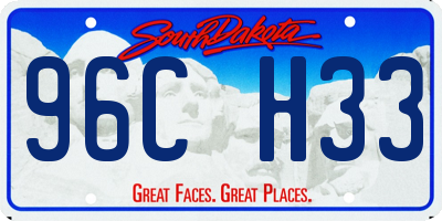 SD license plate 96CH33