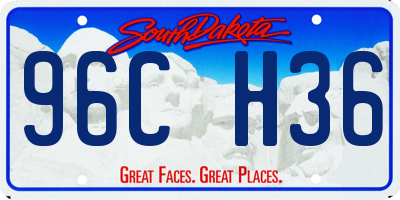SD license plate 96CH36