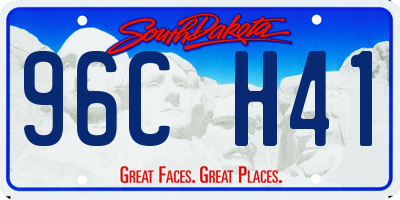 SD license plate 96CH41