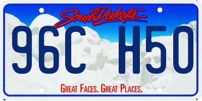 SD license plate 96CH50