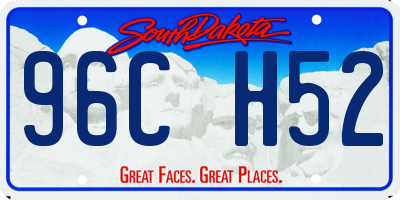 SD license plate 96CH52