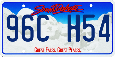 SD license plate 96CH54