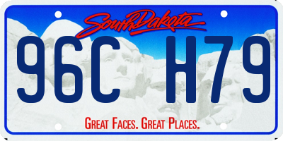 SD license plate 96CH79