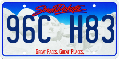 SD license plate 96CH83