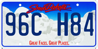SD license plate 96CH84