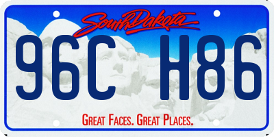SD license plate 96CH86