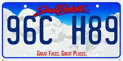 SD license plate 96CH89
