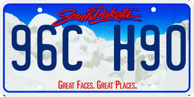 SD license plate 96CH90