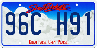 SD license plate 96CH91