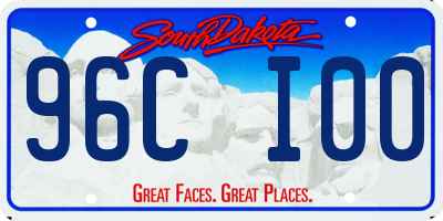 SD license plate 96CI00