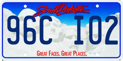 SD license plate 96CI02