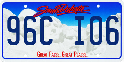 SD license plate 96CI06